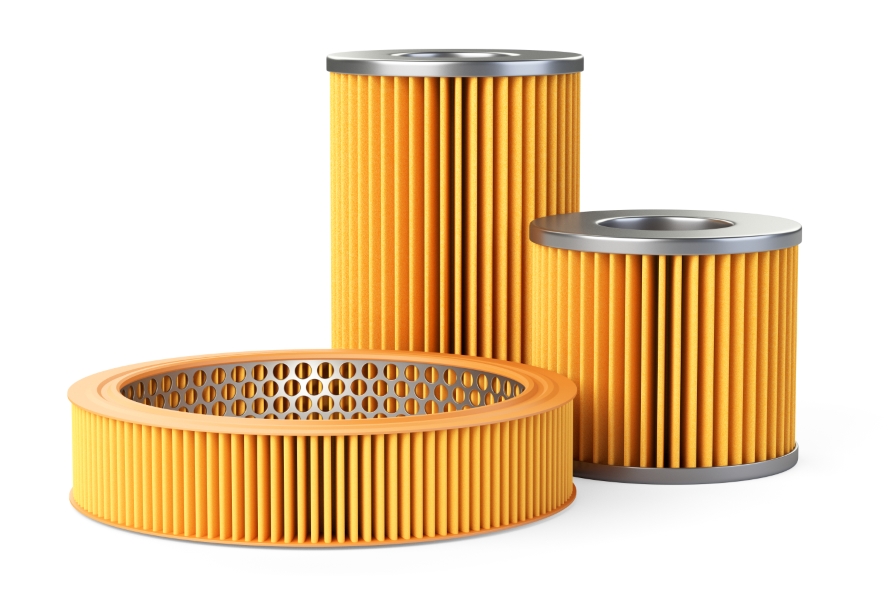 Filter end disks for oil filters, diesel filters and air filters made of PUR casting systems